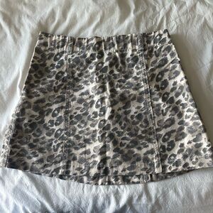 Aerie Animal Print Mini Skirt